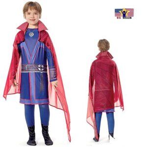 Dr Strange Costume Cosplay Outfit Red Clock Strange Stephen Jumpsuit Halloween